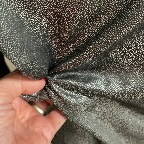 NWOT MATERIAL GIRL Active zip up! Size Large. Long sleeve, liquid silver / grey - Picture 6 of 9